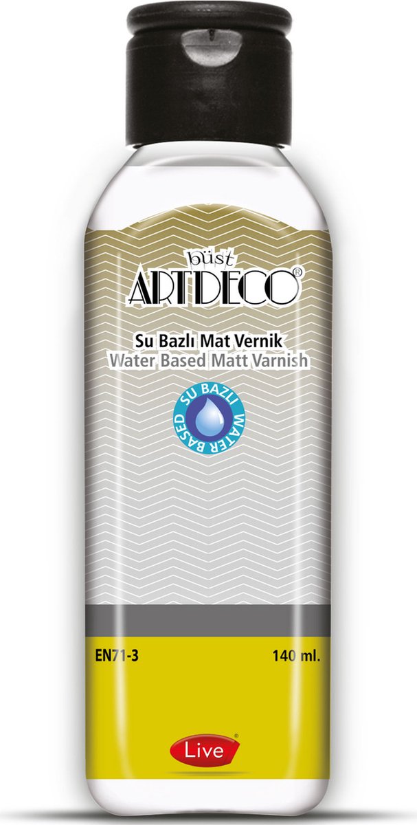 Artdeco- Venis - Acrylvernis -   - matte lak op waterbasis | 140 ml | Ideaal voor kleine projecten en DIY projecten| Droogt snel-